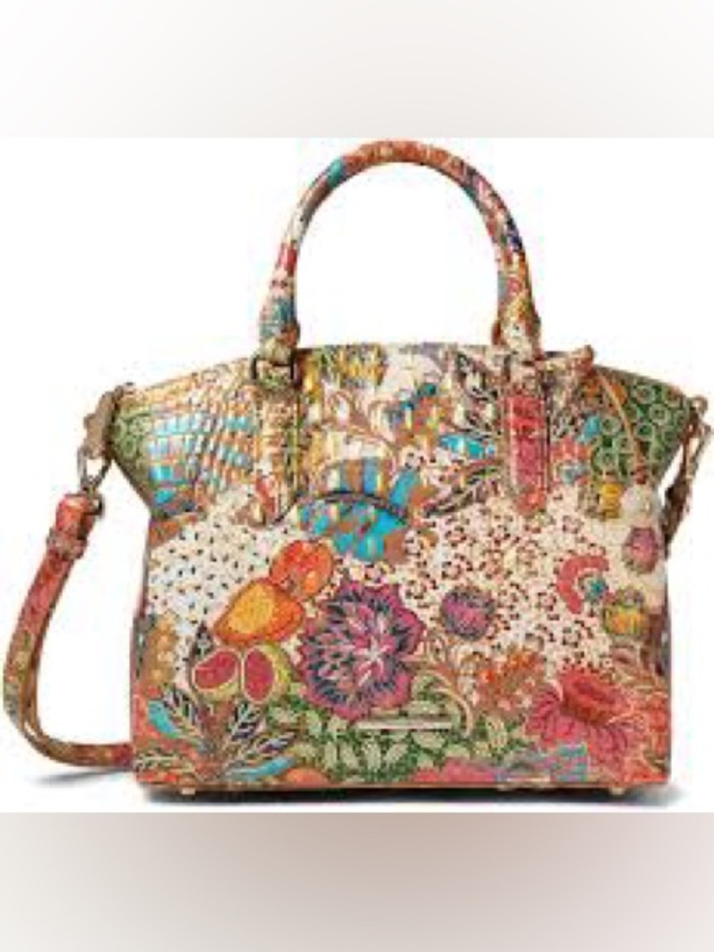 Brahmin Marketplace Melbourne Duxbury Satchel and Ady Wallet set